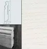 Плинтус шпонированный Burkle Ясень беленый 95х15 SEG 100, 1 м.п.
